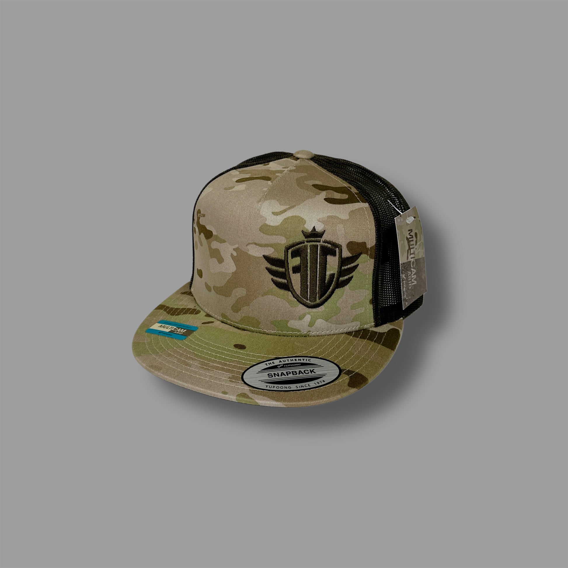 Ideal Fab Embroidered Multi-Cam Green Flat Bill image 3