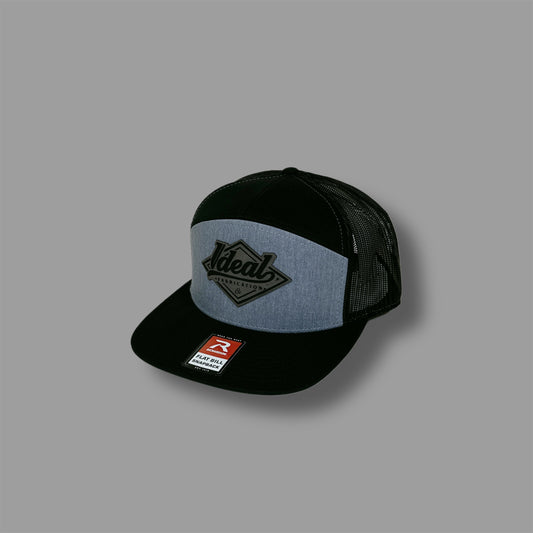 Richardson 168 Heather Grey/Black with Ideal Fab Patch