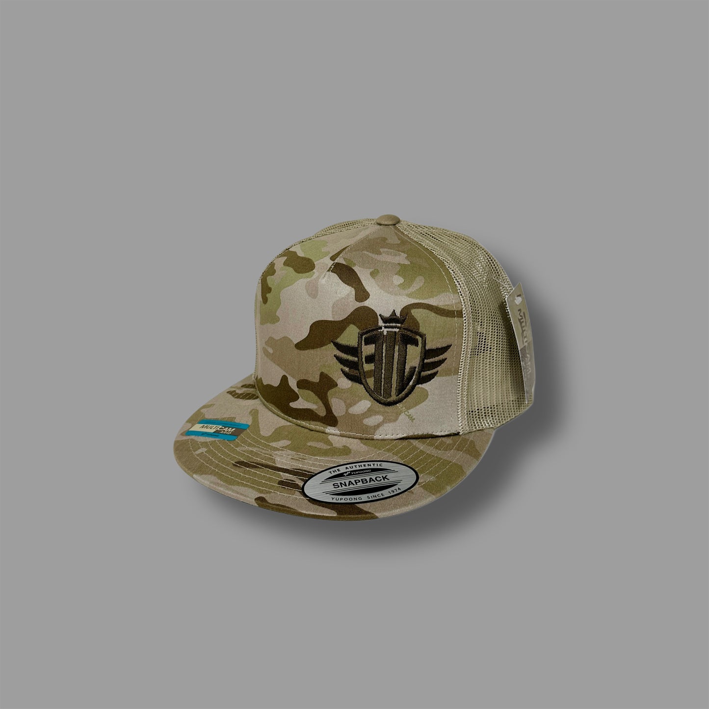 Ideal Fab Embroidered Multi-Cam Green Flat Bill image 5