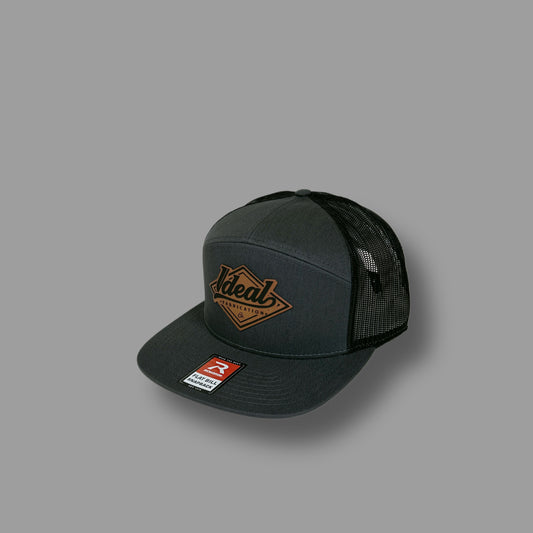 Richardson 168 Charcoal Grey/Black with Ideal Fab Patch