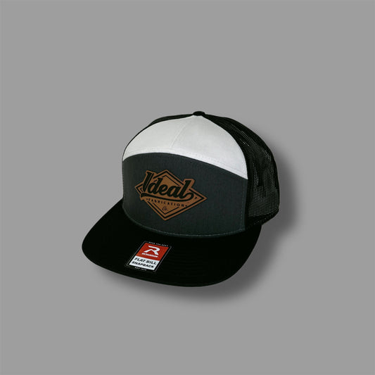 Richardson 168 Heather Grey/White/Black with Ideal Fab Patch