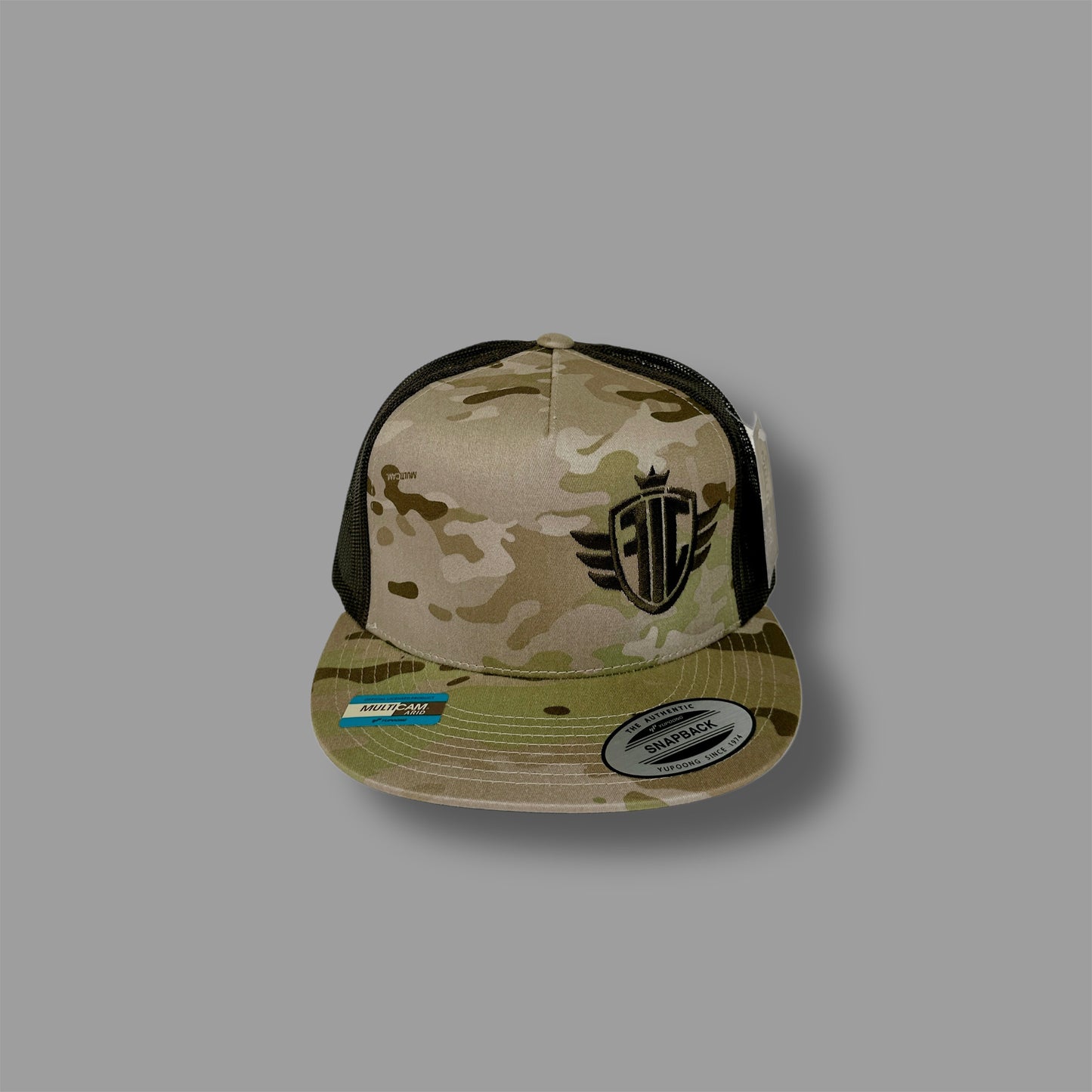 Ideal Fab Embroidered Multi-Cam Green Flat Bill image 4