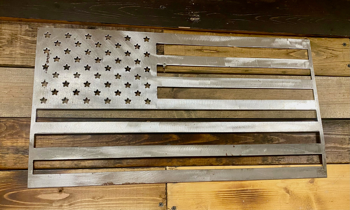 American Flag Metal Sign image 1