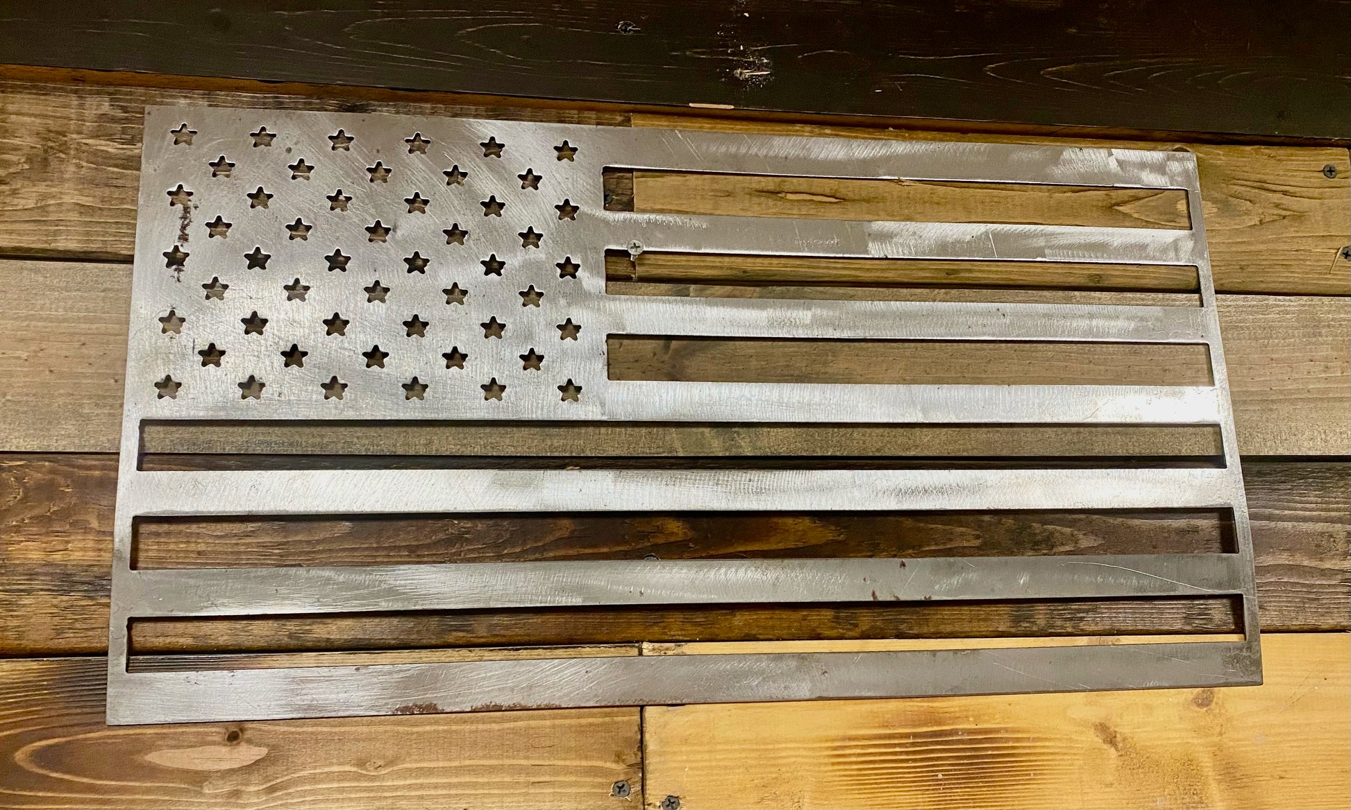 American Flag Metal Sign image 1