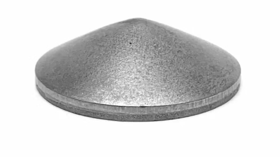 Tube End Caps-Weld Caps 1/8" Thick -Spiked Style